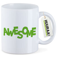 Kaffeetasse Awesome Schriftzug 330ml