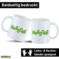 Kaffeetasse Awesome Schriftzug 330ml