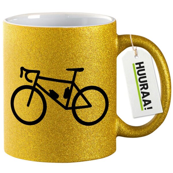 Glitzertasse Bike Fahrrad 330ml