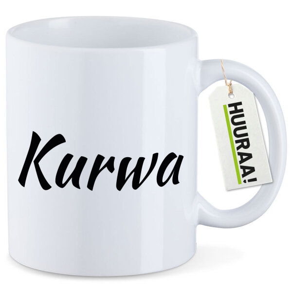 Kaffeetasse Kurwa Polnisch 330ml