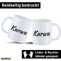 Kaffeetasse Kurwa Polnisch 330ml
