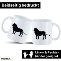 Kaffeetasse Löwe Silhouette 330ml