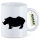 Kaffeetasse Nashorn Silhouette 330ml