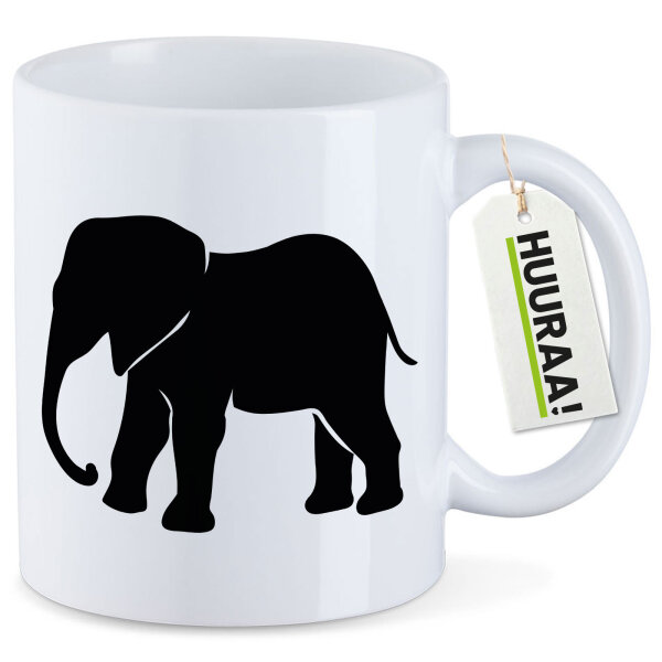 Kaffeetasse Elefant Silhouette 330ml