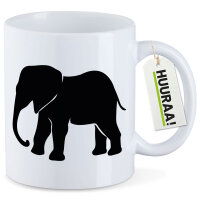 Kaffeetasse Elefant Silhouette 330ml