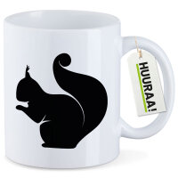 Kaffeetasse Eichhörnchen Silhouette 330ml