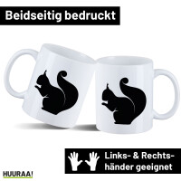 Kaffeetasse Eichhörnchen Silhouette 330ml