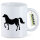Kaffeetasse Pferd Silhouette 330ml