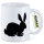 Kaffeetasse Hase Kaninchen Silhouette 330ml