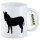 Kaffeetasse Esel Silhouette 330ml