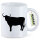 Kaffeetasse Stier Bulle Silhouette 330ml