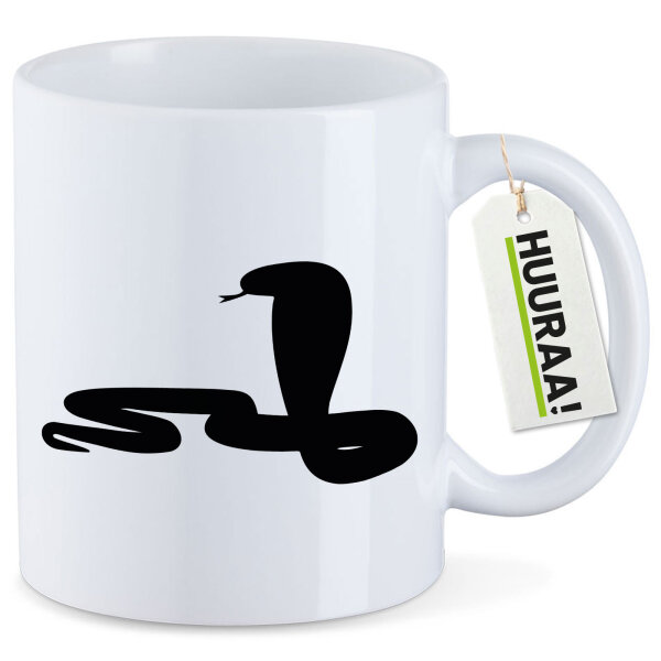 Kaffeetasse Schlange Kobra Silhouette 330ml