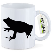 Kaffeetasse Frosch Kröte Silhouette 330ml
