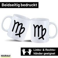 Kaffeetasse Jungfrau Sternzeichen Zeichen 330ml