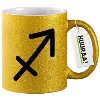 Glitzertasse Schütze Sternzeichen Zeichen 330ml