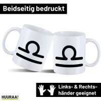 Kaffeetasse Waage Sternzeichen Zeichen 330ml