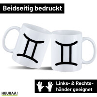Kaffeetasse Zwillinge Sternzeichen Zeichen 330ml