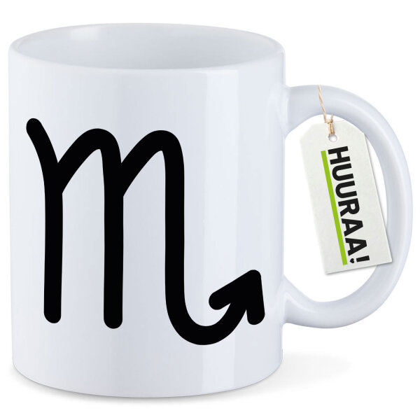 Kaffeetasse Skorpion Sternzeichen Zeichen 330ml