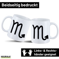 Kaffeetasse Skorpion Sternzeichen Zeichen 330ml