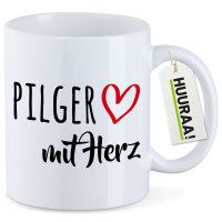 Kaffeetasse Pilger mit Herz 330ml