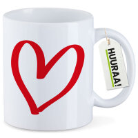 Kaffeetasse Herz Heart 330ml