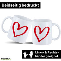 Kaffeetasse Herz Heart 330ml