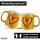 Glitzertasse Herz Heart 330ml