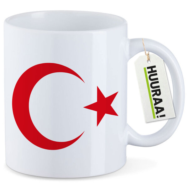 Kaffeetasse Türkei Halbmond und Stern 330ml