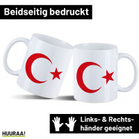Kaffeetasse Türkei Halbmond und Stern 330ml