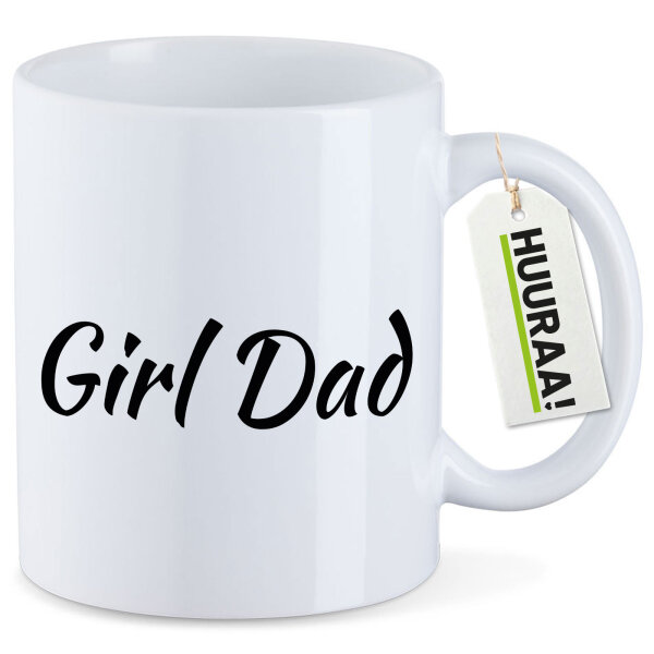 Kaffeetasse Girl Dad Schriftzug 330ml