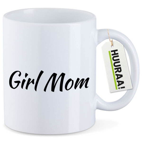 Kaffeetasse Girl Mom Schriftzug 330ml