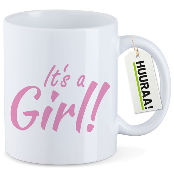 Kaffeetasse It`s a Girl! Schriftzug 330ml