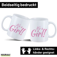 Kaffeetasse It`s a Girl! Schriftzug 330ml