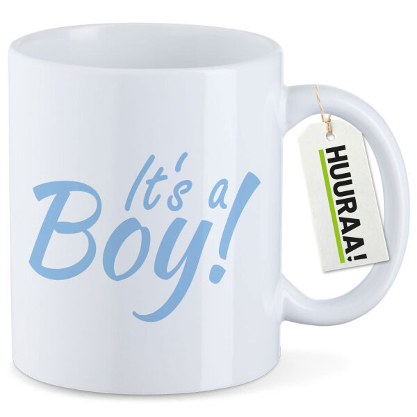 Kaffeetasse It`s a Boy! Schriftzug 330ml