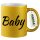Glitzertasse Baby Schriftzug 330ml
