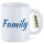 Kaffeetasse Family Schriftzug 330ml
