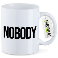 Kaffeetasse Nobody Schriftzug 330ml