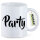 Kaffeetasse Party Schriftzug 330ml