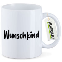 Kaffeetasse Wunschkind Schriftzug 330ml