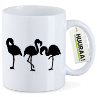 Kaffeetasse Flamingos Silhouette 330ml