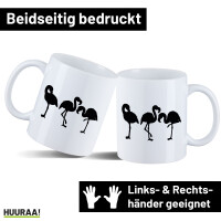 Kaffeetasse Flamingos Silhouette 330ml
