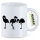 Kaffeetasse Flamingos Silhouette 330ml
