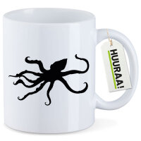 Kaffeetasse Oktopus Silhouette 330ml