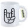 Kaffeetasse Pommesgabel Hand 330ml