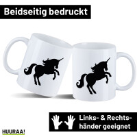 Kaffeetasse Einhorn Silhouette 330ml