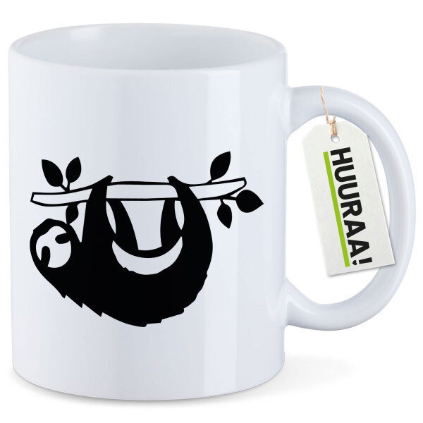 Kaffeetasse Faultier Silhouette 330ml