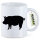 Kaffeetasse Schwein Silhouette 330ml