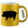 Glitzertasse Schwein Silhouette 330ml