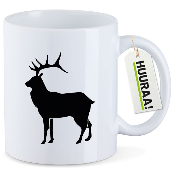 Kaffeetasse Hirsch Silhouette 330ml