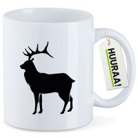Kaffeetasse Hirsch Silhouette 330ml